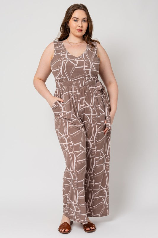Gilli J3939 Mocha Abstract Shown in Plus Size
