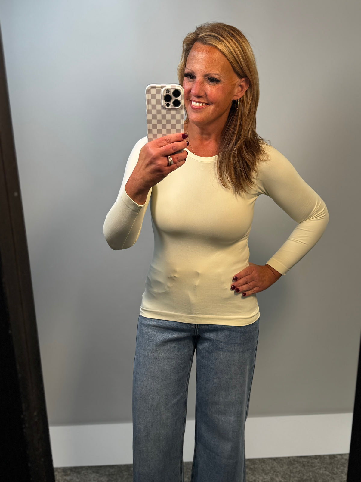 Seamless Essential Long Sleeve Top Ivory