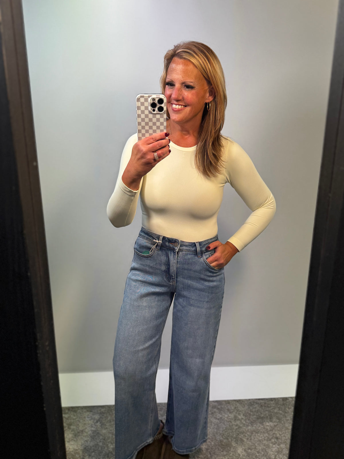 Seamless Essential Long Sleeve Top Ivory