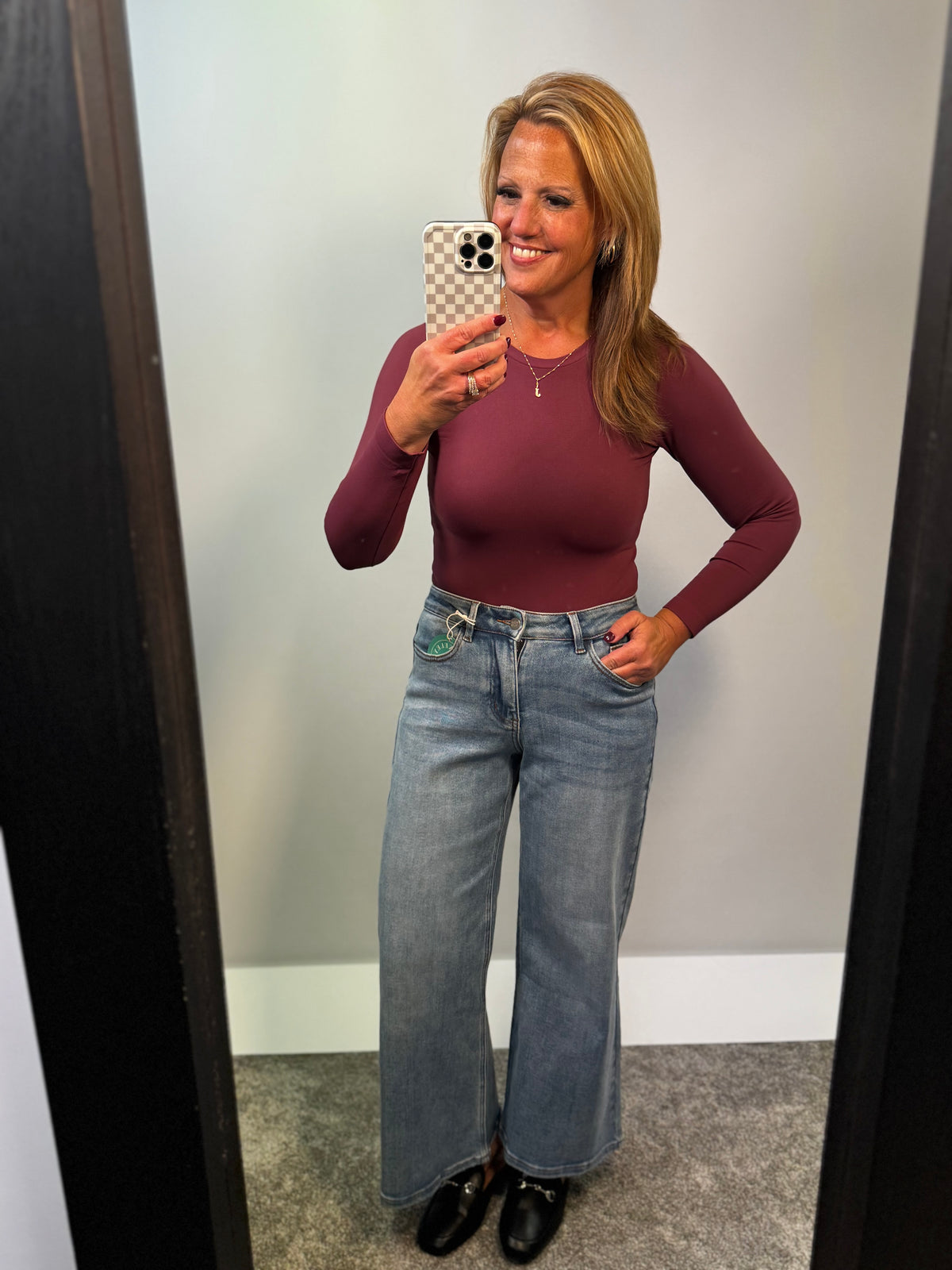 Seamless Essential Long Sleeve Top Plum
