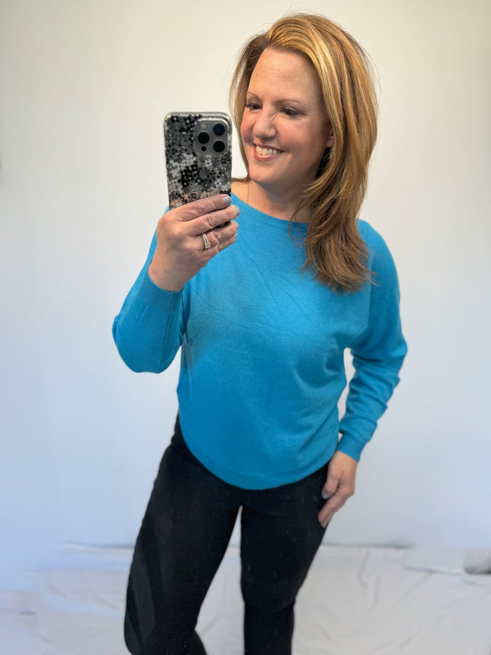 Marne Pullover in Turquoise