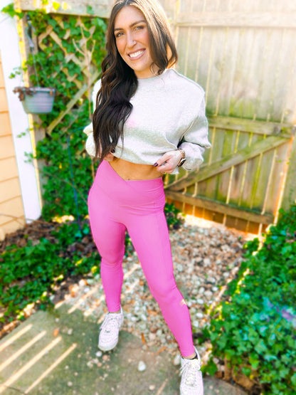 Molly Leggings in Pink. Check quantities.