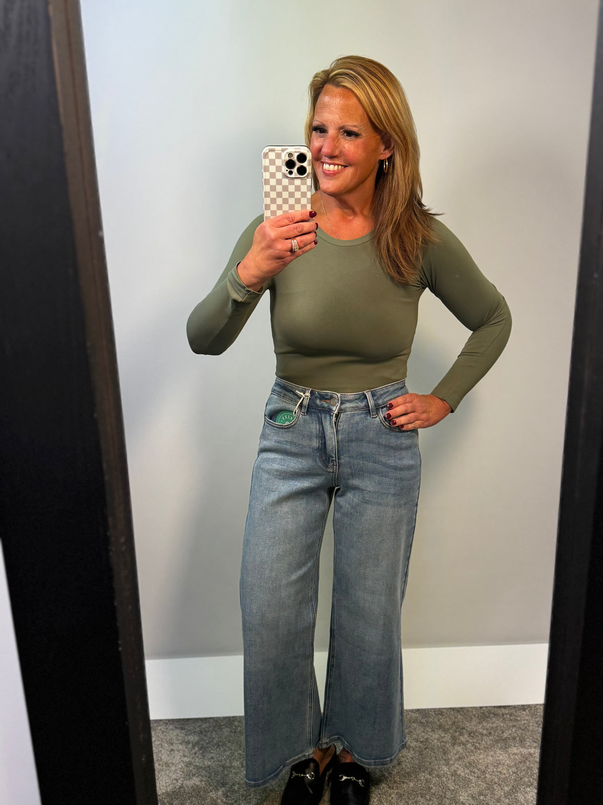 Seamless Essential Long Sleeve Top Smoky Olive
