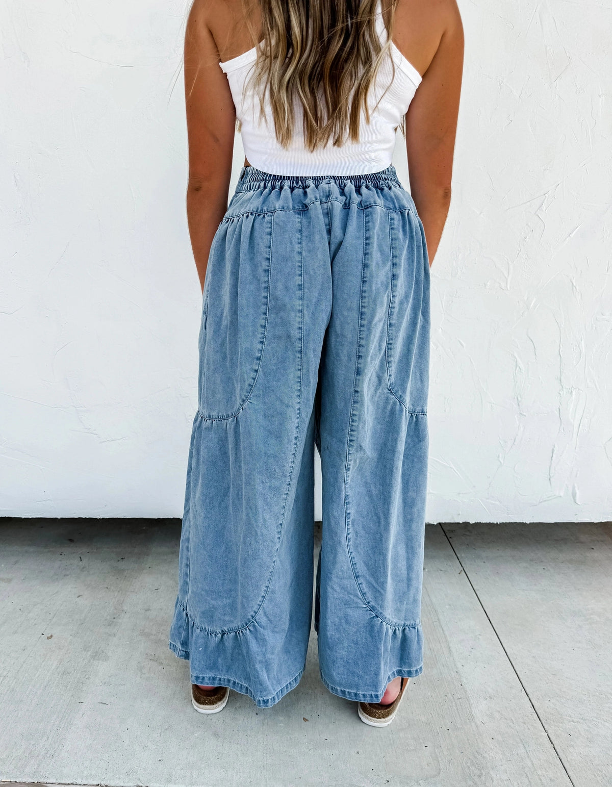 Blakely Libby Palazzo Jeans Light Wash