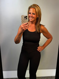 Seamless Reversible Tank in Black