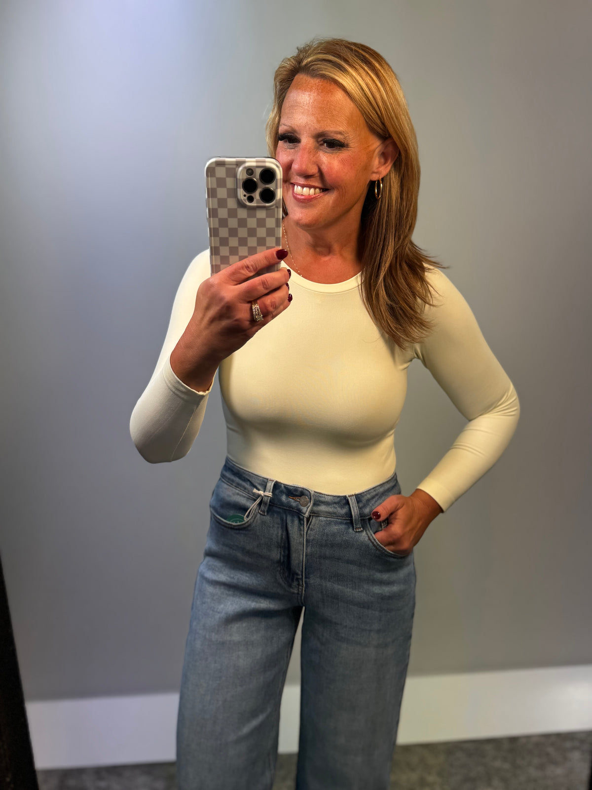 Seamless Essential Long Sleeve Top Ivory