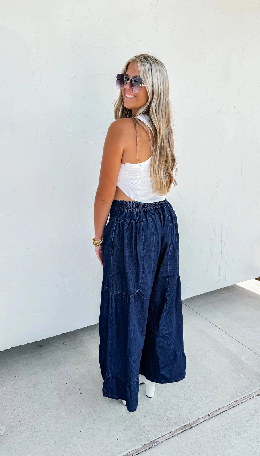 Blakely Libby Palazzo Jeans Dark Wash