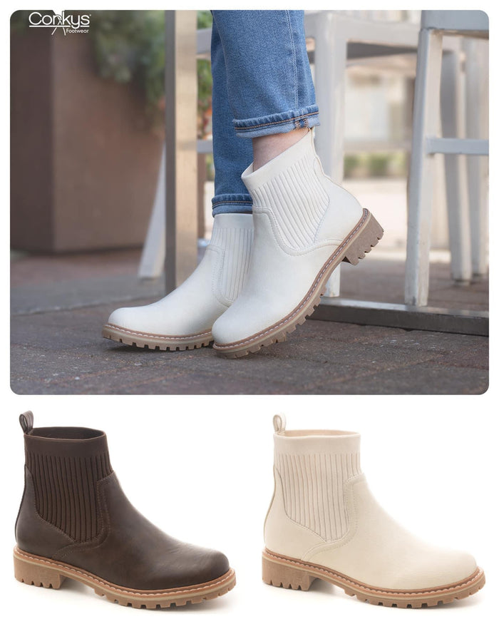 Corky's Cabin Fever Boots in Cream