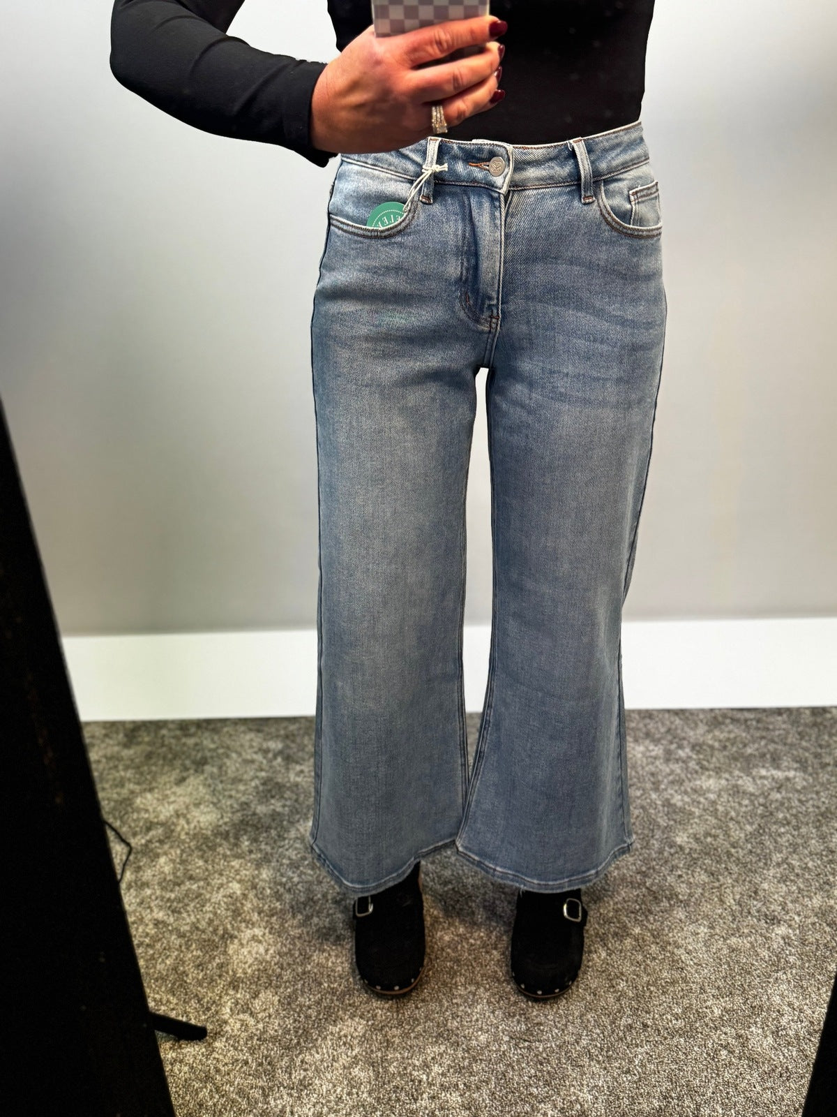 Sydney Wide Leg Crop Flare Jeans