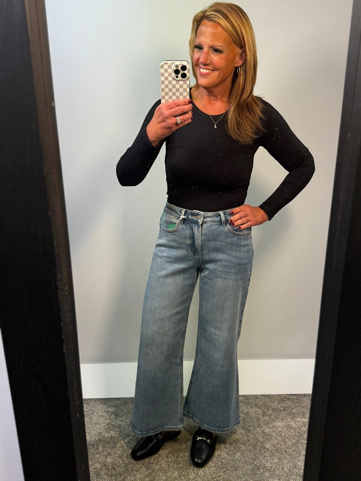 Sydney Wide Leg Crop Flare Jeans