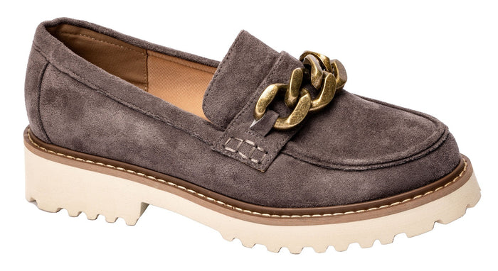 Corkys LIterally in Light Grey Faux Suede