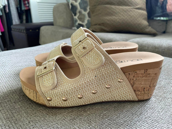 Corky's Wedge Sandals - Gold