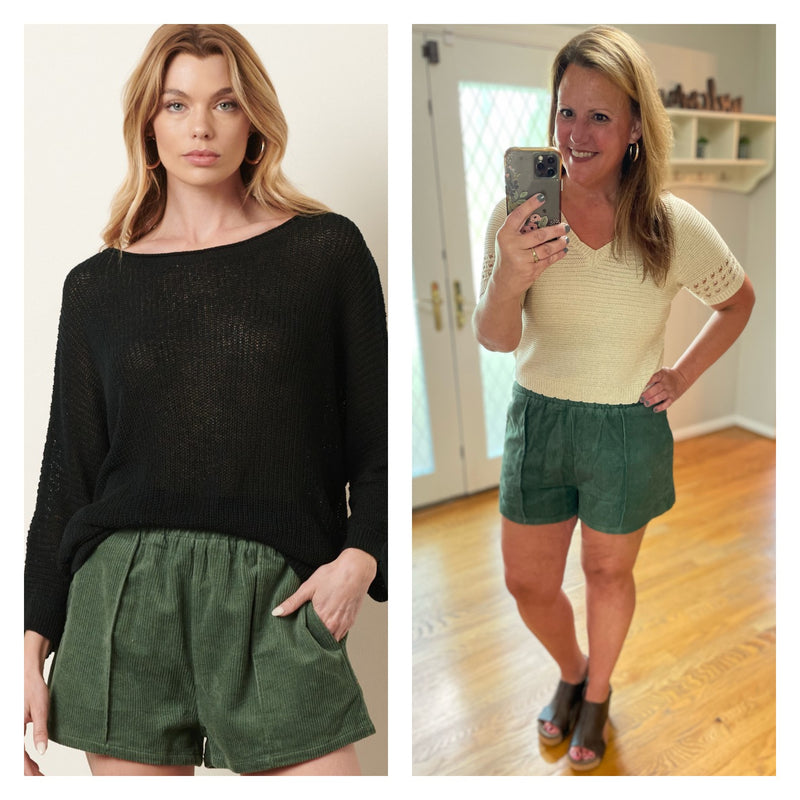 McKenzie Shorts in Olive- Mittoshop H70532