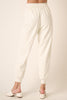Whispering White Faux Leather Pants